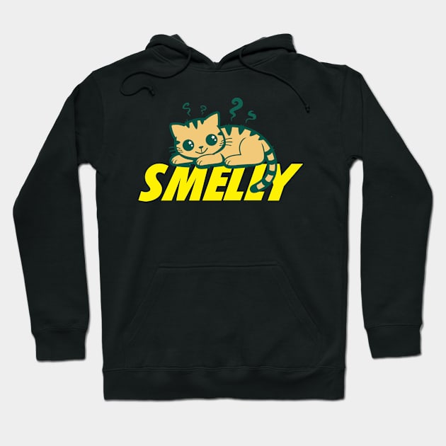 Funny Smelly Cat Cute Gift For Cat Lovers Hoodie by BoggsNicolas